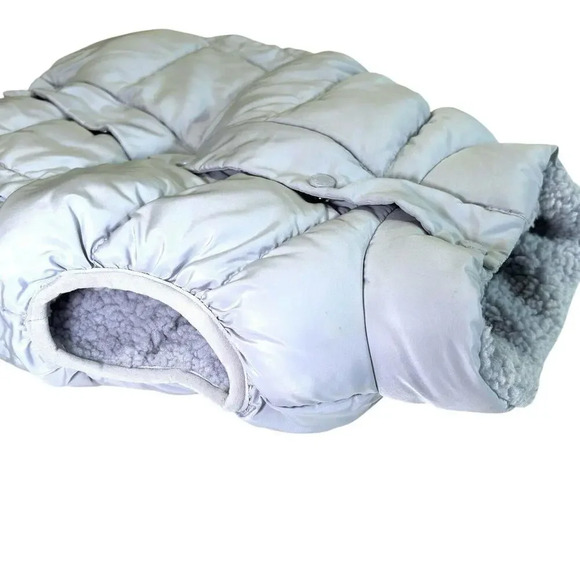 Little Bipsy Ice Gray Sherpa Lined puffer vest Outerwear Toddler 18 to 24 months - Picture 3 of 7